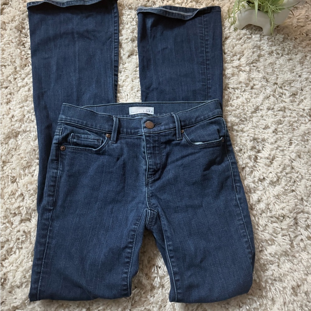 Navy blue loft super cute women’s bootcut jeans